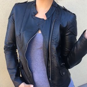 SOLD Charlotte Russe Moto Faux Leather Jacket
